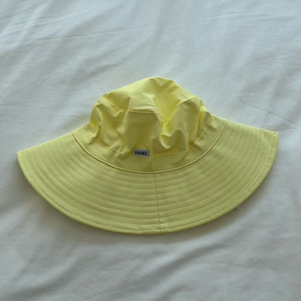 Rains Boonie Bucket Hat in Straw Yellow